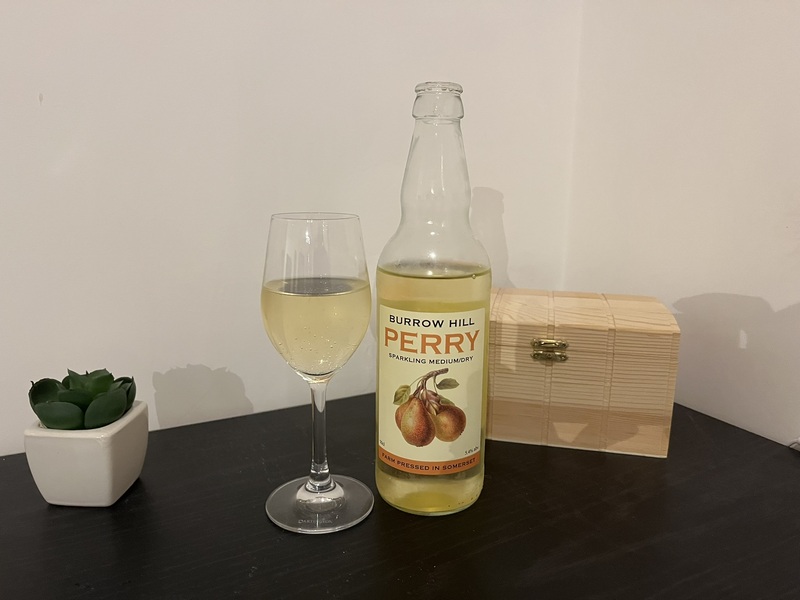 Burrow Hill Sparkling Cider in a glass_featured image