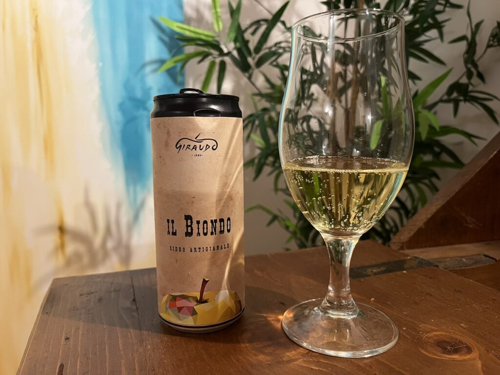 Giraudo_Il Biondo cider in glass_featured image