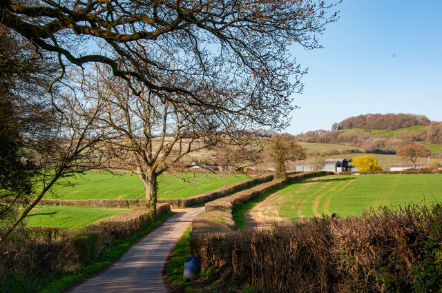 View of countryside of Herefordshire, England