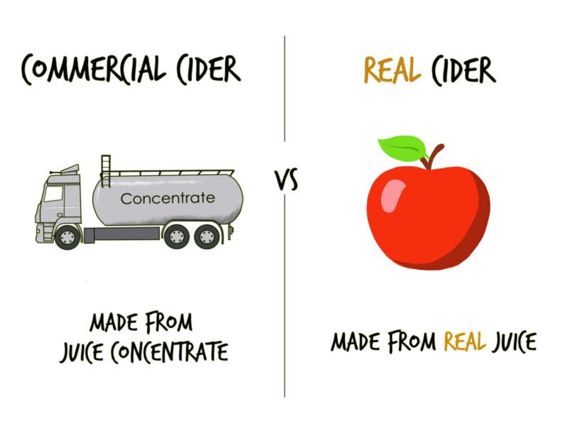 Commercial vs Real Cider - 2. Apple juice vs concentrate