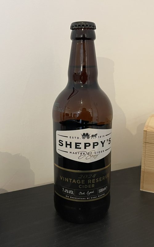 Sheppy 2024 Vintage Reserve bottle front